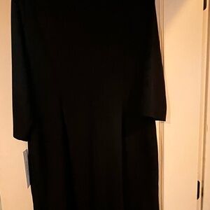 Calvin Klein Classic Black Long Sleeve Dress